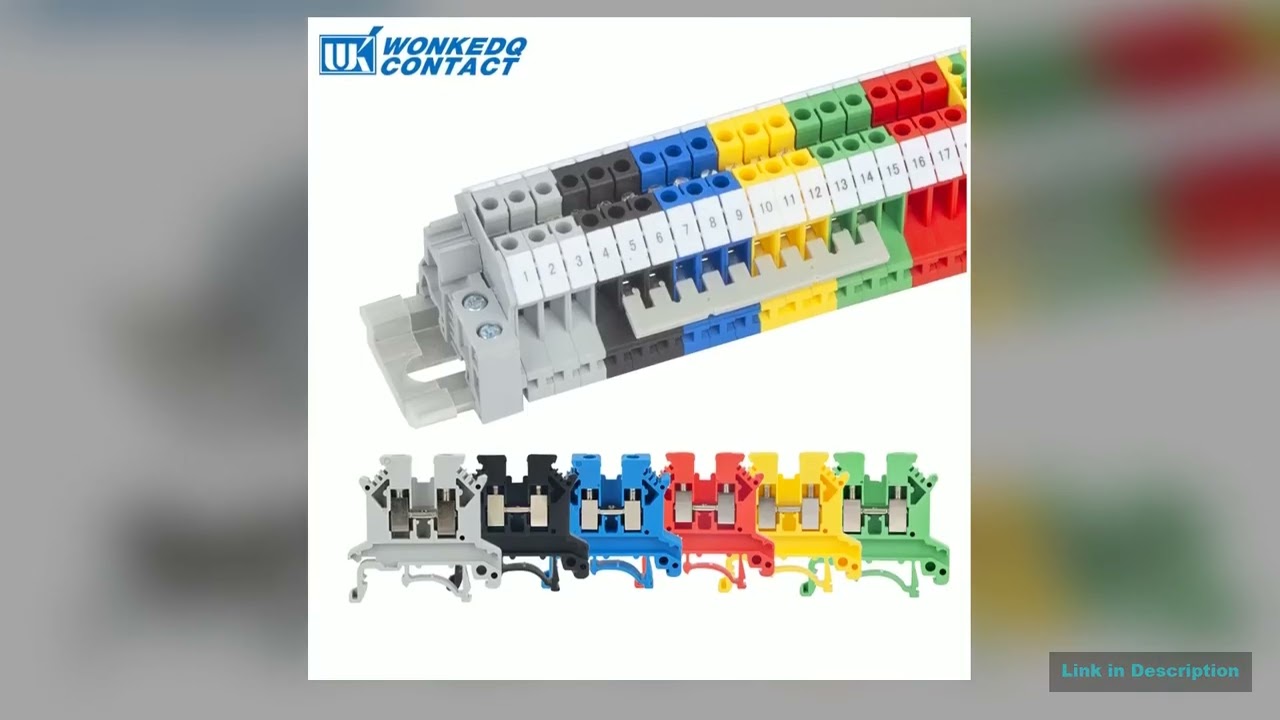 10Pcs UK 25 Terminal Block UK25B Screw Connection Connect Strip 25B 25mm Cable Electrical Din Rail