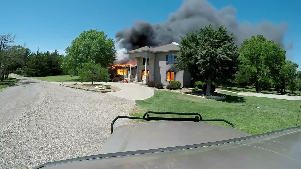Helping Lincoln County Ks, on our neighbor's house fire 5/19/22