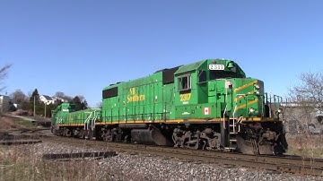 NBSR Geeps & Slug Work a Transfer from the Port of Saint - AIM Scrap Gondolas