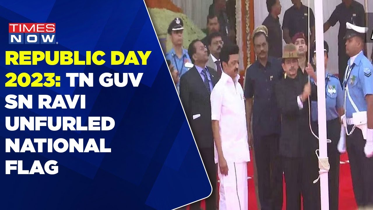 TN Guv RN Ravi Takes Salute Of 74th Republic Day Parade At Chennai | National Anthem | English News
