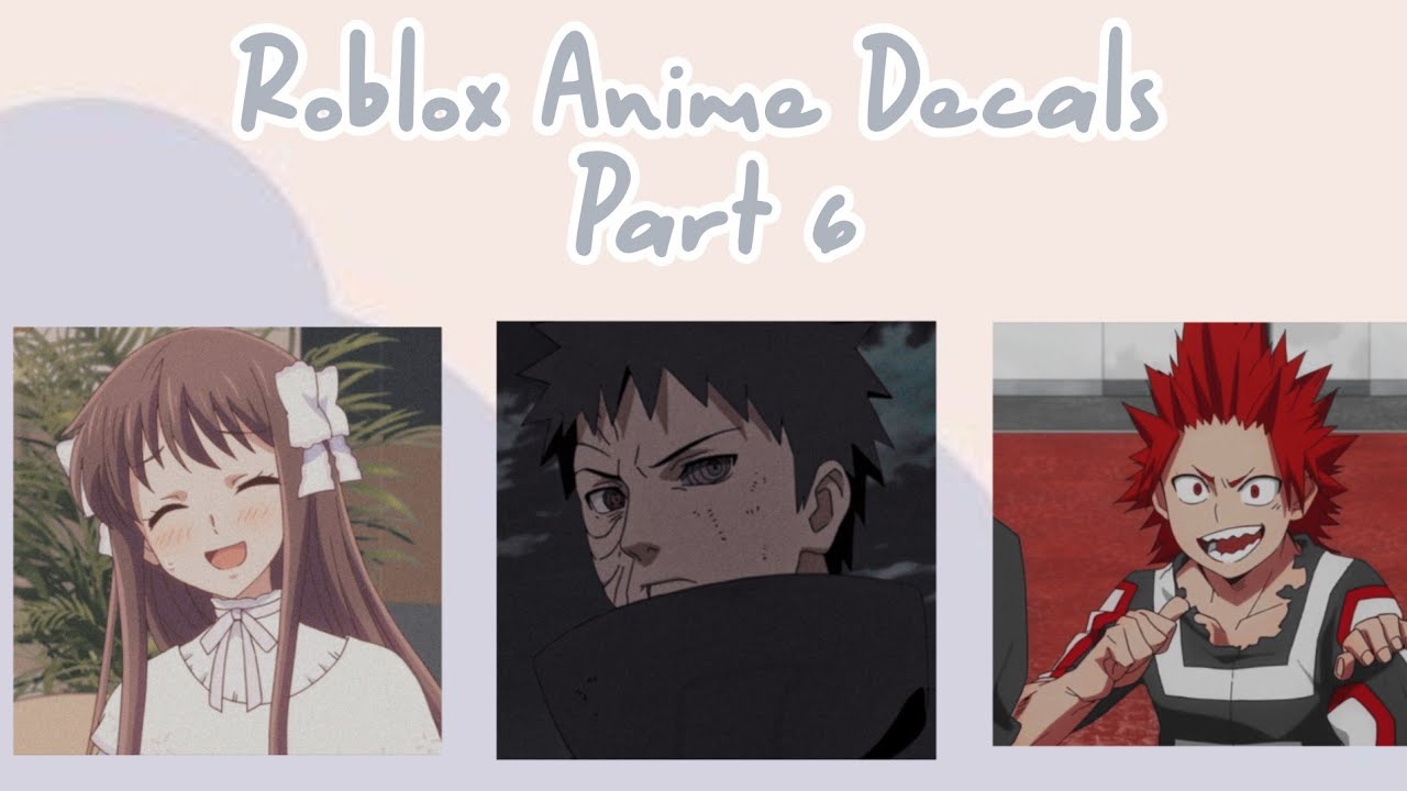 Roblox Decal IDs Anime