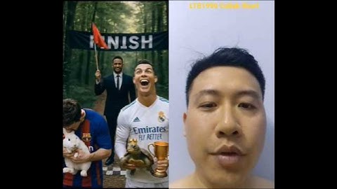 The race between the Rabbit Messi and the Turtle Ronaldo #messi #ronaldo #remix #shorts