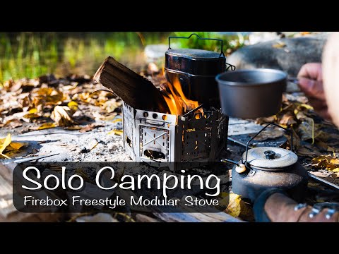 【ソロキャンプ】アメリカから来たカッコいい焚火台で川辺ソロキャンプ FIREBOX FREESTYLE