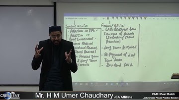 CAF 1 Post Batch Sir Umer Lecture Direct Method Cash Flow
