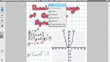 Domian and Range of Quadratic Functions Grade 11 mixed Lesson 1 7 9:18:12