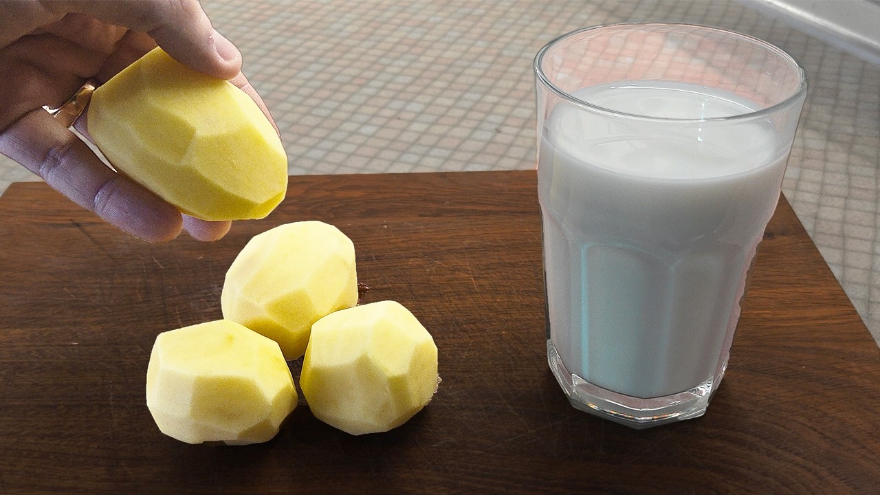 Беру Картошку и Молоко  — и делаю ШЕДЕВР ❗️ 3 ингредиента — и ВКУС НЕЗАБЫВАЕМЫЙ!