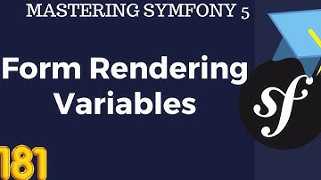 #181 Symfony 5 Course Arabic- Form Rendering Variables  بالعربي Symfony شرح