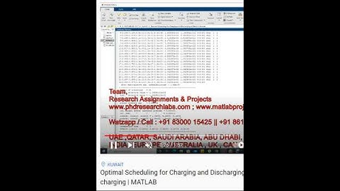 Optimal Scheduling for Charging and Discharging of Electric Vehicles - EV - charging - MATLAB