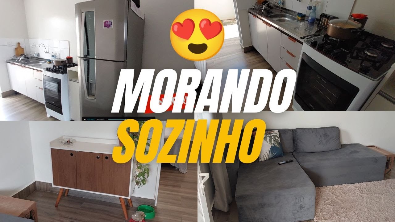 Tour completo pela KITNET pequena de um quarto #decoração  e #organização