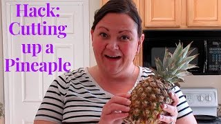 Life hack: how to cut a pineapple: core and up fresh pineapple
quickly!