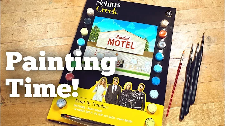 Rosebud Motel Paint By Number WIP and Chat | Schitt's Creek Paint by Number