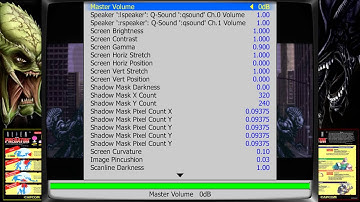 Scanline Settings for MAME