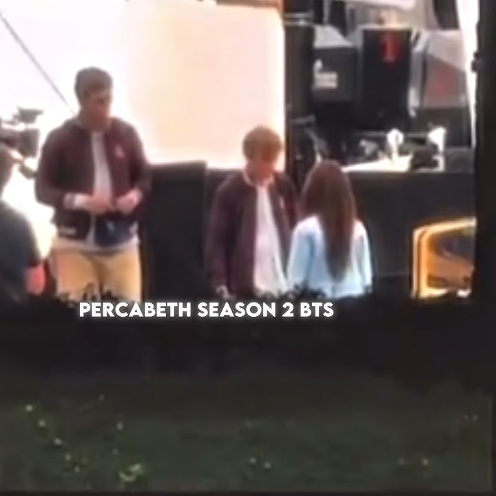PERCABETH SEASON 2 BTS |I think it’s after the school scene🤩#percyjackson #pjo #walkerscobell