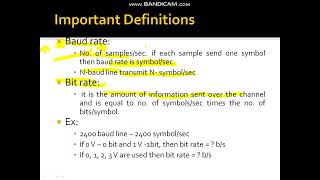 Baud rate and Bit rate  in computer network