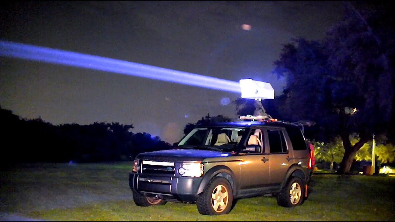 ⁣200 Watt car mounted laser!