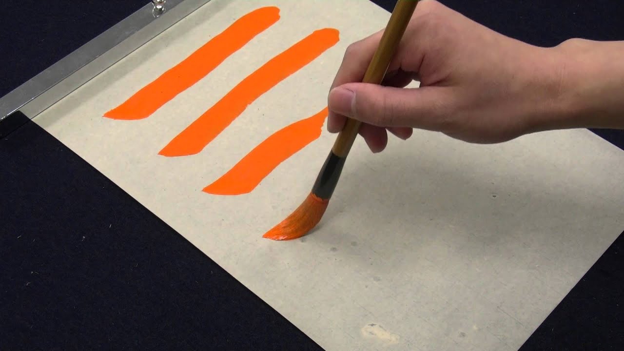 How to write a horizontal line｜書道・横画の書き方 - YouTube