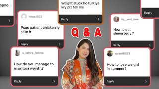 Answering Your Instagram Questions Part 4/Weight Loss/Weight Gain/Diet Tips/Health Tips - Urdu/Hindi