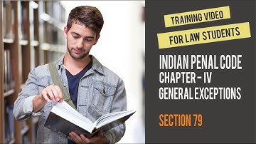 Video Lecture - IPC General Exceptions - Section 79