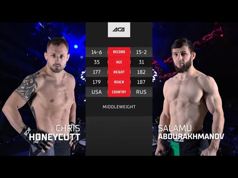 Видео: Крис Ханикатт vs. Саламу Абдурахманов | Chris Honeycutt vs. Salamu Abdurahmanov | ACA 166