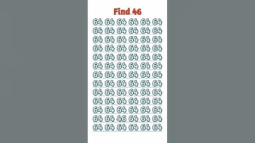 🤔#viralshorts Find odd number 46.....99%fail 🤔 #shorts #mathematics #maths #odd