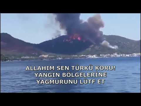 Türkiye alev alev yanıyor (Yangından Yürek Burkan Görüntüler)