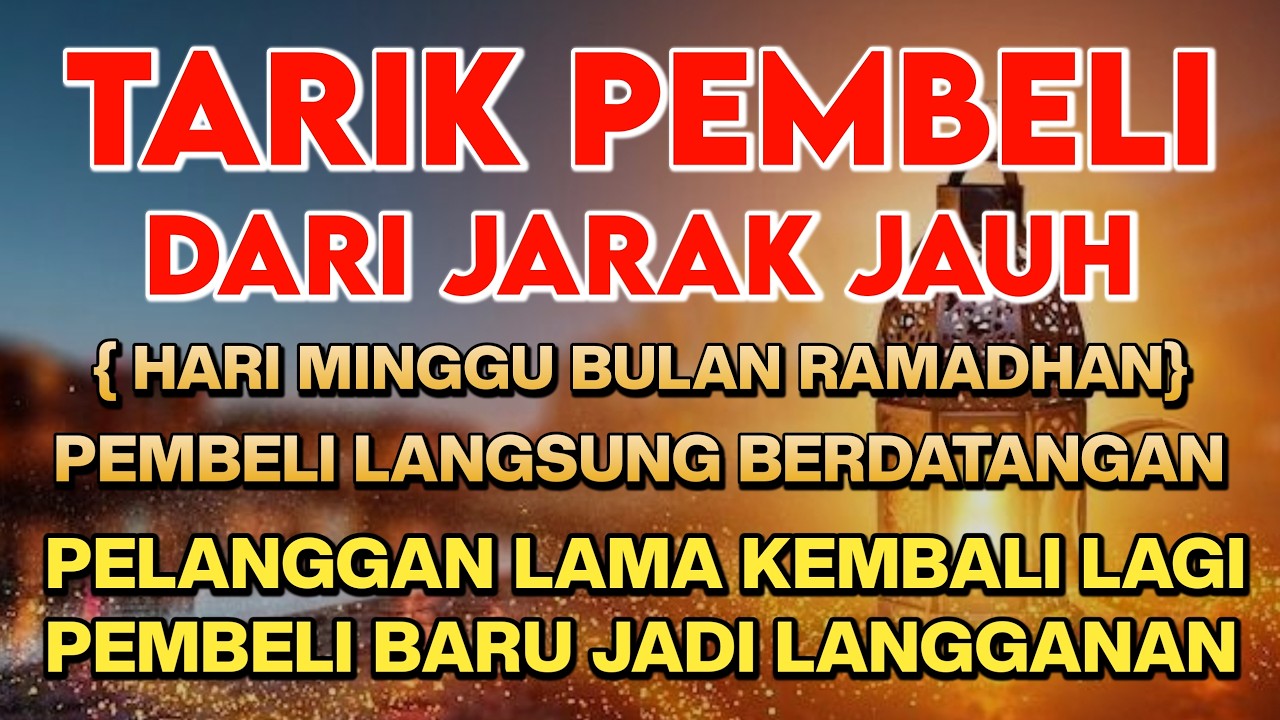 BISMILLAH KUNFAYAKUN 🤲🤲 SESEPI APAPUN USAHA,BISA DILARISKAN DENGAN AYAT INI❗SEMOGA MENDAPAT BERKAH