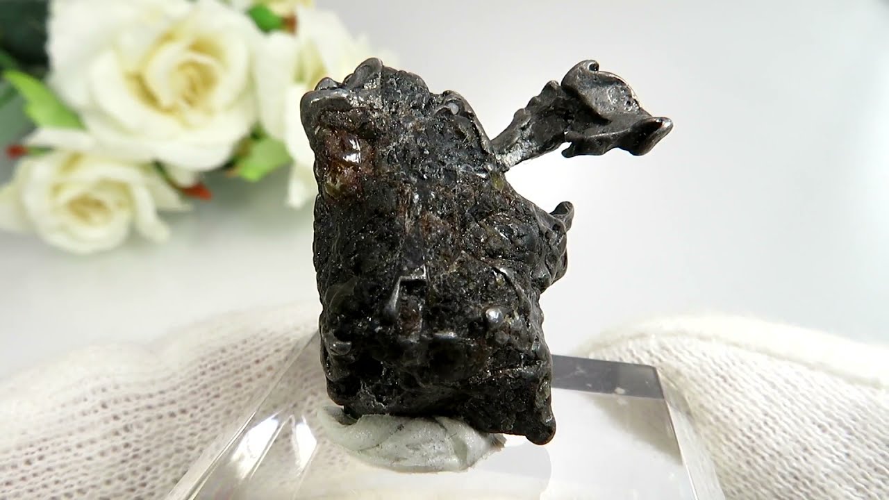 アドミア隕石（パラサイト・石鉄隕石）の標本 No.5 - cute stone -
