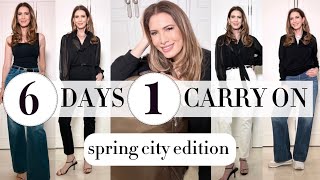 6 days in a carry on: Revolve & Amazon Spring city edition! Outfit try-on + my genius packing method