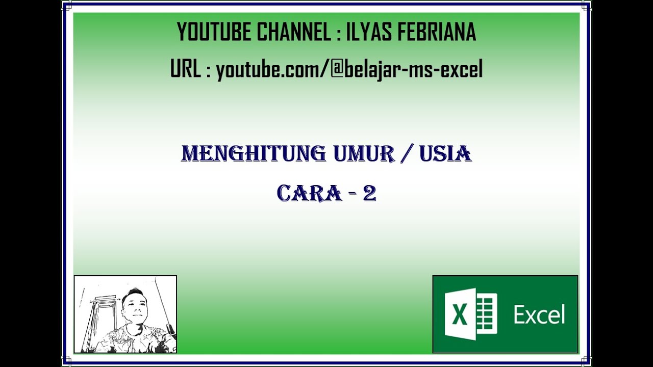 Rumus Menghitung Umur Usia Pada Excel Part 2 YouTube Rumus menghitung umur usia pada excel part 2 youtube
