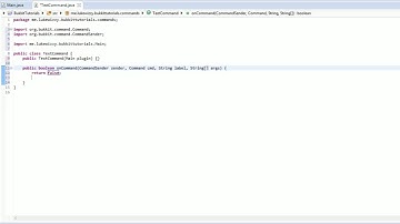 Bukkit Plugin Tutorials - Episode 1 (Commands)