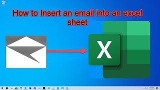 how to Insert or embed an Outlook mail in Excel
