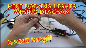 MINI DRIVING LIGHT WIRING CONNECTION (TUTORIAL) MABILISAN LANG!!!