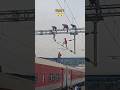 25000kV voltage ⚡😱 😱#shortvideo #shortvideo #train #railway #public #dangerous #locomotive