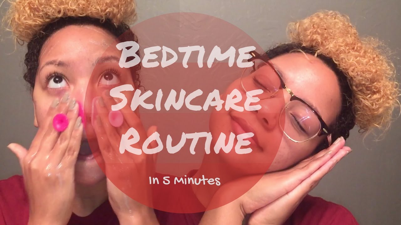 5 Minute Bedtime Skincare Routine | Acne Prone Skin | @MyFairJaidy ...