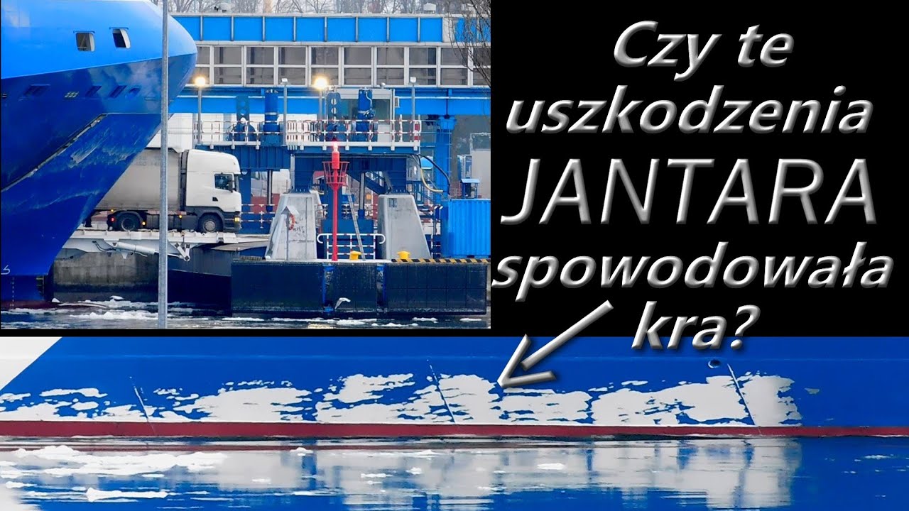 JANTAR UNITY - czy to uszkodzenie od kry? |  JANTAR UNITY - rozładunek.