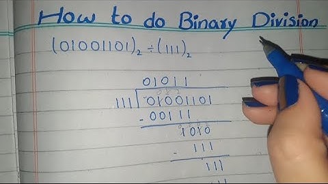 How to do Binary Division |Binary Number ko divide kaise kare