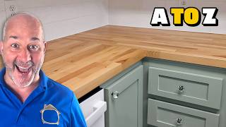 how to cut & install butcher block countertops from a to z