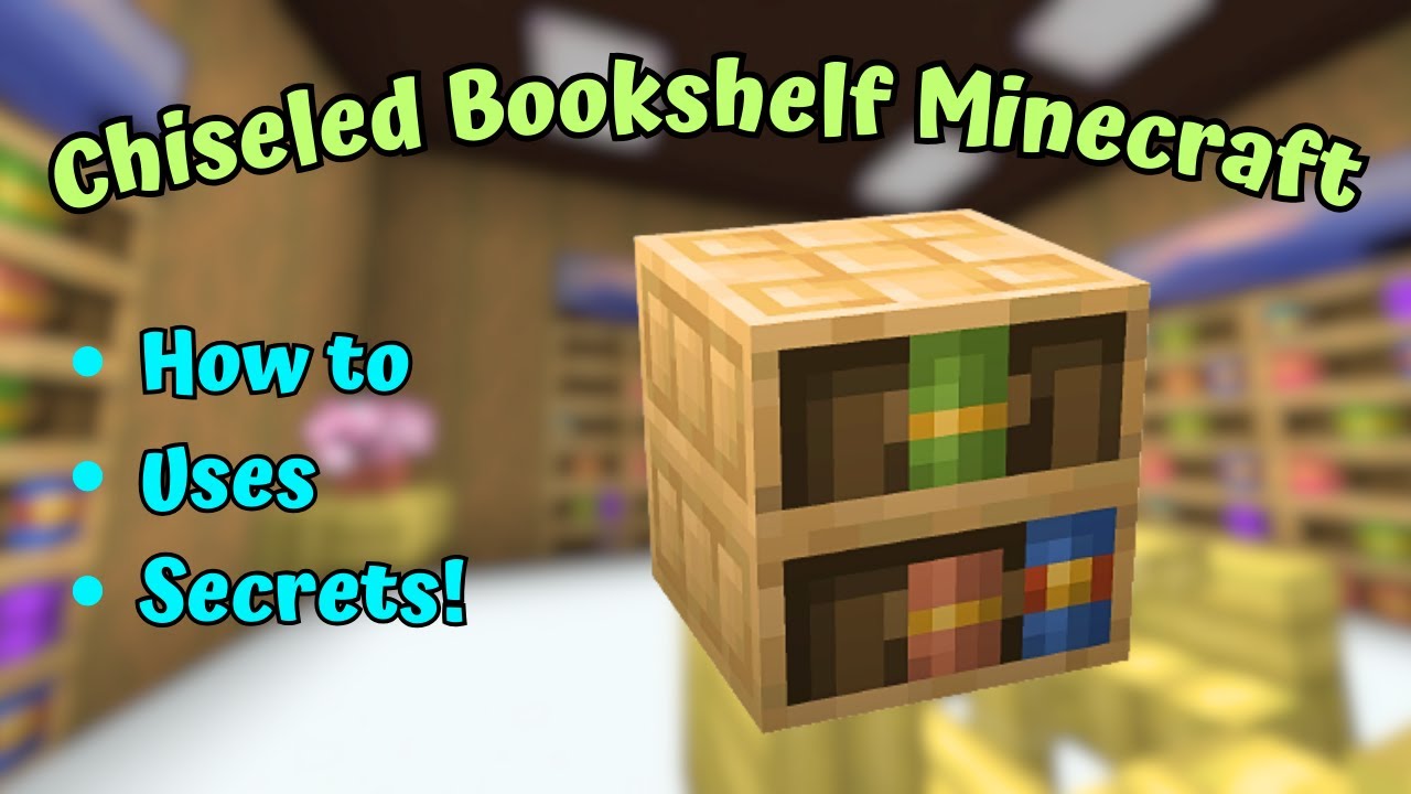 EASY Chiseled Bookshelf Secret Door in Minecraft 