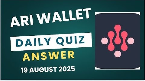 Ari Wallet Daily Quiz 19 August | (Intermediate) Which of the following is NOT a public blockchain?