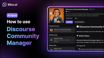 How to Use the Discourse Community Manager Agent in Bika.ai | Beginner Guide