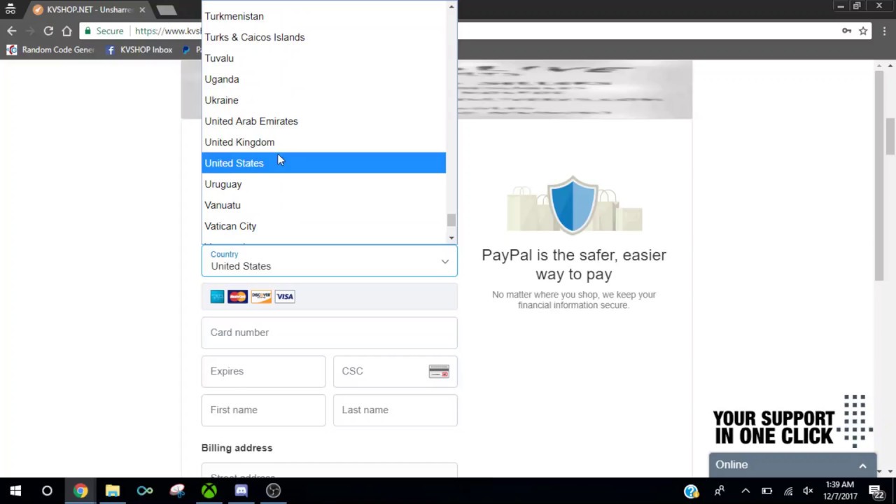 How to use a Credit Card through PayPal with no Account - YouTube