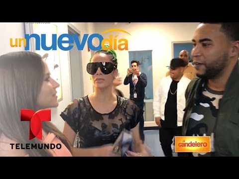 Don Omar se encuentra frente a frente con Jackie Guerrido | Un Nuevo Día | Telemundo