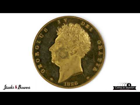 1826 5 Pounds From Great Britain Offered in Lot 32100 of Stack's Bowers Galleries World Coin Auction