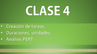 CLASE 4/13 curso MS PROJECT