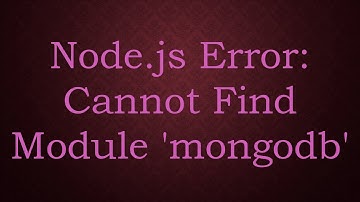 Node.js Error: Cannot Find Module 