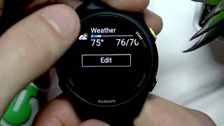 How to Set Up Widgets and Glances on Garmin Forerunner 70 screenshot 1