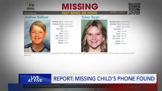 Missing teen's phone found