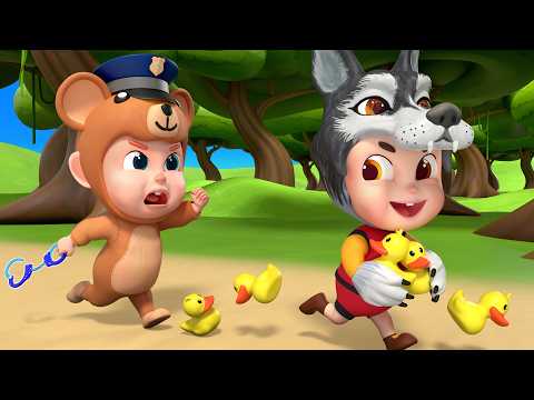 STOP! The Thief Stole the Ducks! 🦆 | Police Chase Song | Safety Rules | Rosoo Nursery Rhymes