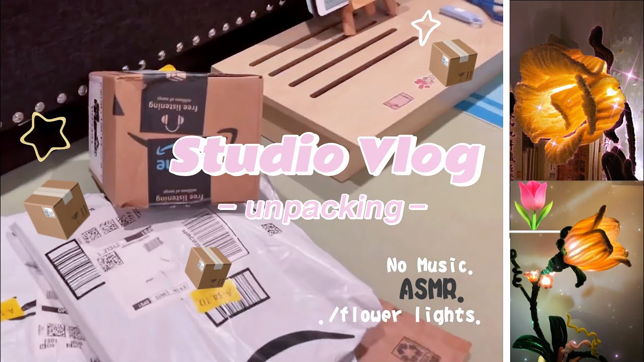 📦 Studio Vlog / Unpacking and preparing for my small handmade shop / No ...