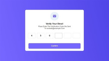 how to create otp verification code form using  html css and javascript